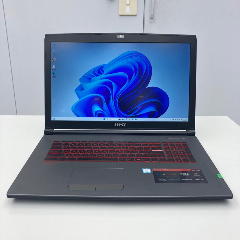17吋 微星 GV72 8RE I7-8750H/24G/120G SSD/1TB HDD 電競筆電 順跑線上遊戲