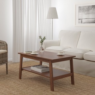 絕版品/北歐LOFT風格經典IKEA宜家LUNNARP咖啡桌/書桌工作桌餐桌/90x55/棕色/二手八成新/特$1880