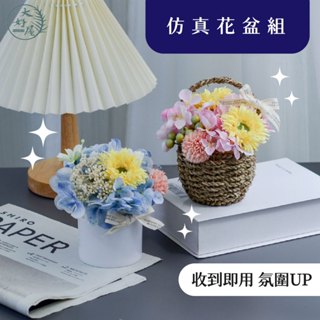 大好屋仿真花 現貨 模擬花盆組 辦公室盆栽 特色花盆 造型花瓶 婚禮小物 室內裝飾綠植 餐桌假花 不凋花小盆栽 拍照道具
