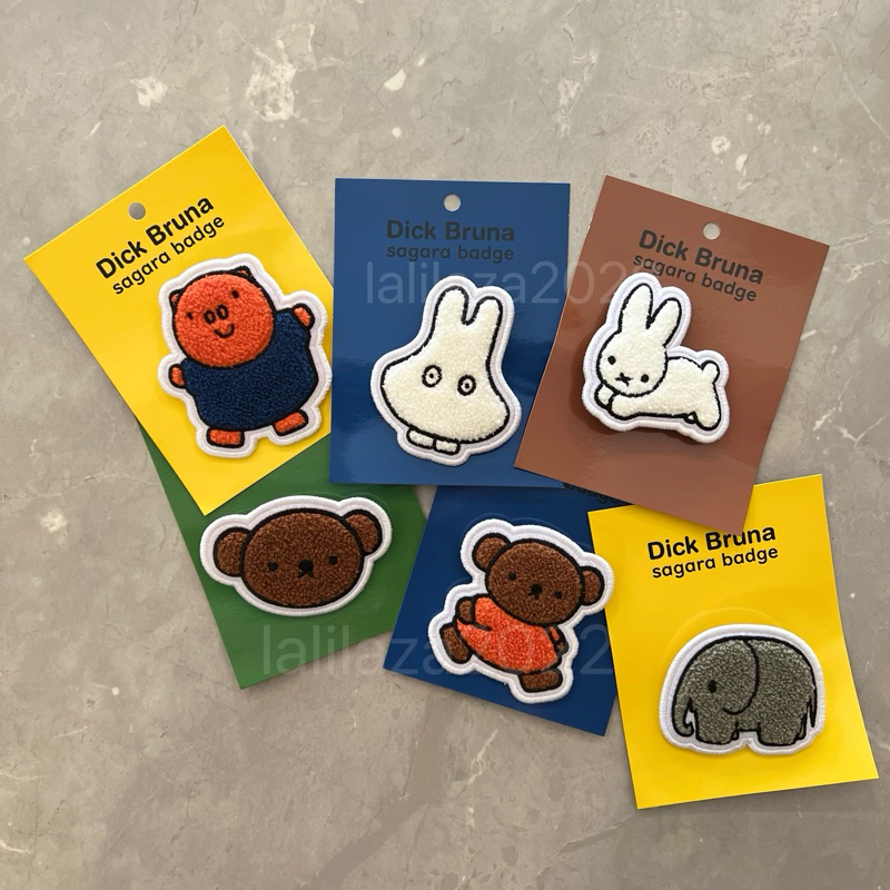 Miffy米菲 米飛 安全別針 徽章 刺繡 包包吊飾 胸章 Dick Bruna 胸針 Boris熊 現貨