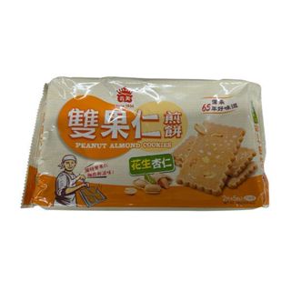 義美雙果仁煎餅花生杏仁100g