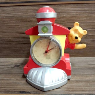 跳樓拚ㄌ賠錢賣 年代久遠復古收藏 小熊維尼 POOH 火車頭 音樂鬧鐘 鬧鐘 桌鐘 鐘 學生 起床鬧鐘