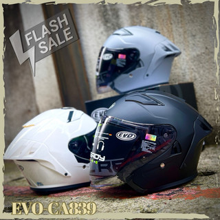智同 EVO 安全帽 3/4罩 CA839 內鏡 839 勁風 尾翼 鴨尾 雙鏡 電鍍 多層膜 鏡片 DOT