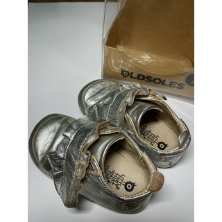 OLD SOLES 學走鞋 銀色荷葉 #0027R Little Frill Silver EU23
