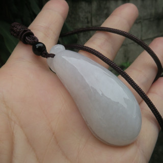 Coco緬甸玉 淡紫淡綠色 冰糯種水潤翡翠福瓜掛件 呱呱來財 翡翠a貨附證書 現貨在臺北市