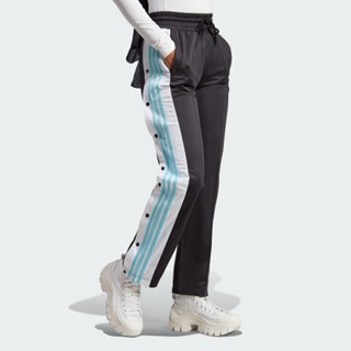 ADIDAS 長褲 ADIBREAK PANTS 黑水藍 排釦長褲 女 IR9791