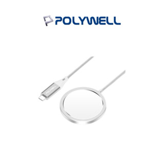 【POLYWELL】Type-C無線磁吸充電盤 充電座 1米 適用蘋果 iPhone 安卓 磁吸充電盤 磁吸 充電盤