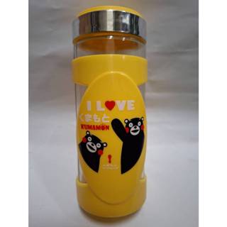 熊本玻璃杯 熊本熊隨身杯 KUMAMON 400ml 有手把 二手品 臺灣製造