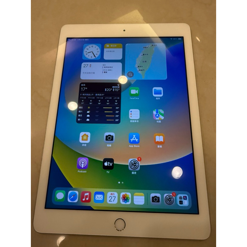 Apple iPad(第六代) A1893 32G 銀色 wifi 二手 功能正常