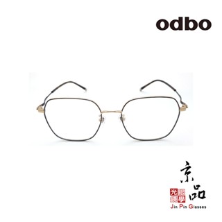odbo 1601 C132 53MM 咖金色 鈦金屬方框 設計款 鈦金屬 鏡框 JPG 京品眼鏡 1601
