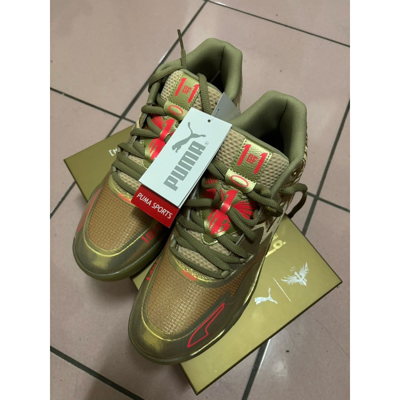 《PUMA》MB.01 Golden Child Lamelo Ball  金色 籃球鞋 US9.5