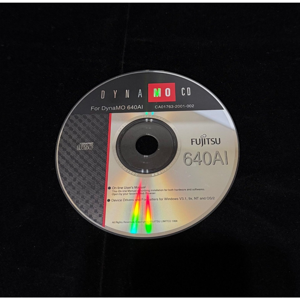 Fujitsu Dynamo 640 AI 光碟 MO機