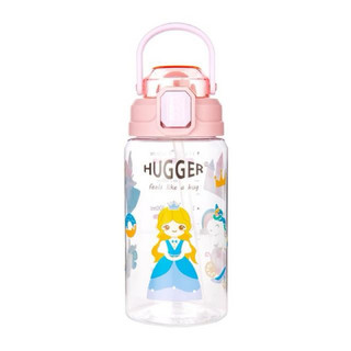 英國Hugger Tritan 彈蓋吸管水壺550ml-亮麗公主