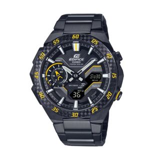 【CASIO 卡西歐】EDIFICE 藍芽太陽能電力賽車運動獨特車翼氣流計設 ECB-2200RC-1A9 48.2mm