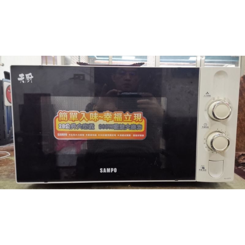 [三重龍大百貨]售二手SAMPO聲寶天廚28公升微波爐RE-N328TR 拆機零件，900瓦高壓變壓器