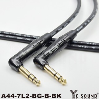 6.3mm 彎頭L型 立體音 TRS 專業用 手工導線 6.3TRS監聽喇叭線 6.5mm音源線 效果器 跳線 電子鼓訊