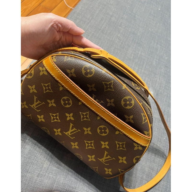 LV  絕版 LOUIS VUITTON Vintage 經典老花包蘋果包柏芝包斜背包85層新
