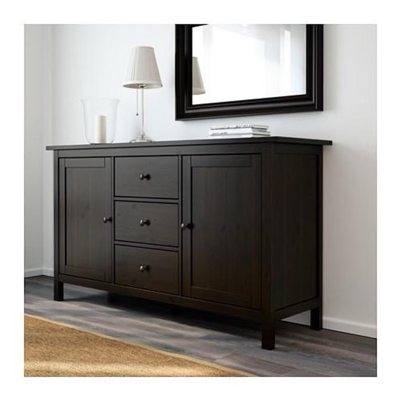 IKEA二手8成新原木收納櫃HEMNES（自取only)