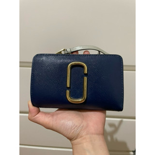二手_MJ中夾MARC JACOBS 皮革防刮中夾 深藍/黑