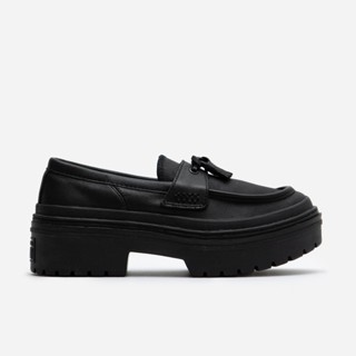CONVERSE CTAS LUGGED HEEL LOAFER OX 黑色 厚底 流蘇 皮鞋 樂福鞋【A14707C】