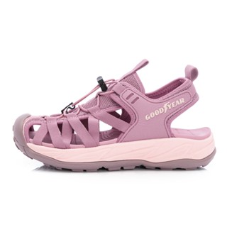 GOODYEAR固特異【露營趣W2】女鞋 束扣運動護趾涼鞋 藕粉 / GAWS52612/K Shoes