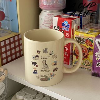 A CUP A LIFE 杯子 馬克杯 陶瓷杯 咖啡杯 水杯 生日禮物 可愛小狗馬克杯