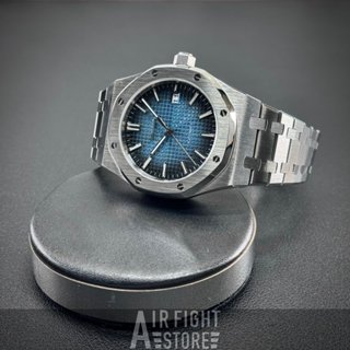 AF Store* SeikoMod NH35 Deepblue 漸層藍 不鏽鋼錶帶 格紋面盤 自動機芯 AP樣式 橡樹