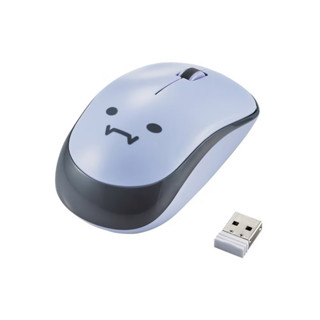 ELECOM 表情無線滑鼠-藍