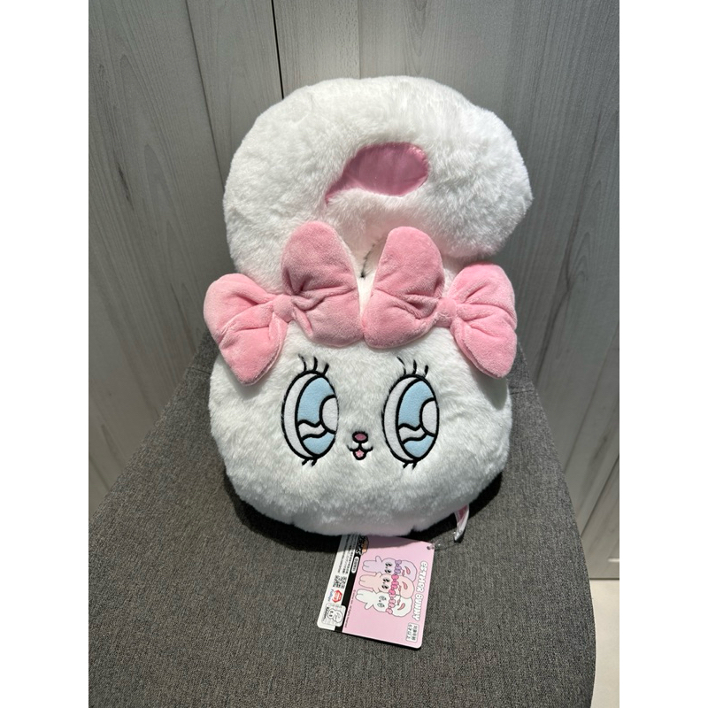 日本 FURYU 艾絲樂小兔 Esther Bunny  白兔 布偶 娃娃 大頭 抱枕 景品