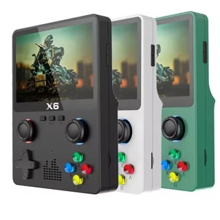 【桃園發貨】🚚新款X6遊戲機高畫質PSP掌上游戲機 雙搖桿GBA模擬器雙打 X6單打11模擬器 MP4影片播放 電子書器