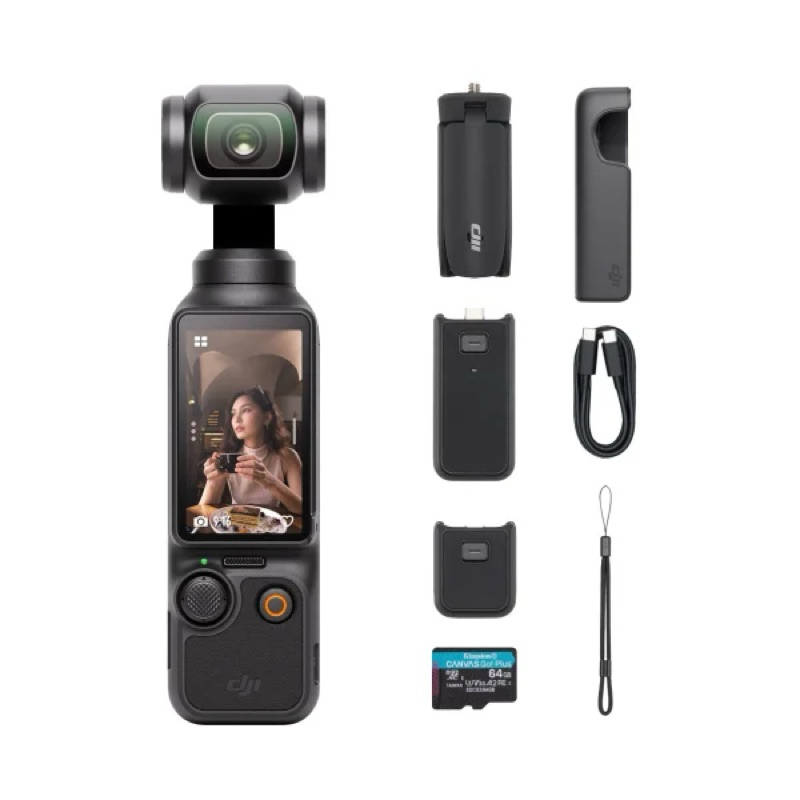 ✨【僅此一組 ！DJI Osmo Pocket 3 升級組｜4K高清｜64GB 記憶卡｜輕巧便攜】✨