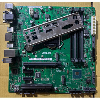 華碩套裝主機板D640MB MAIN BD 支援Intel® Core 8、9代1151腳位CPU 二手良品、約八成新