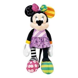 Enesco精品雕塑 Disney 迪士尼 Romero Britto系列 米妮站姿絨毛娃娃 EN42071