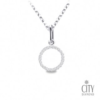 【City Diamond 引雅】巴塞隆納定情曲 K金晶鑽墜巴塞隆納定情曲 K金晶鑽墜-圓型(浮光流影系列)