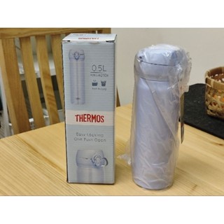 Thermos 膳魔師 真空隔熱便攜保溫杯 500ml 珍珠藍 保溫瓶 輕量 一鍵開啟式 不鏽鋼 JNL-506 PBL