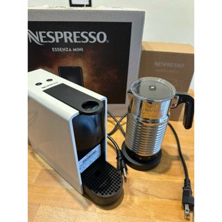 Nespresso膠囊咖啡機Essenza Mini 白 Aeroccino4全自動奶泡機 二手