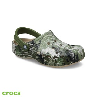 Crocs 卡駱馳 (中性鞋) Baya 貝雅 四季印花 墨綠渲染-206230-2V3 洞洞鞋