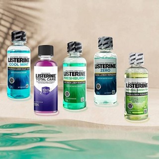 Listerine 李施德霖 漱口水(100ml) 冰涼薄荷／留蘭香／綠茶／無酒精/全效護理【小三美日】DS008040