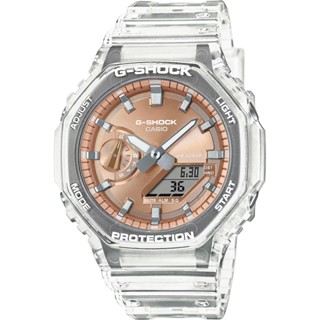 CASIO 卡西歐 G-SHOCK 半透明感 金屬蒸鍍工藝 雙顯電子錶 手錶 GA-2100BM-7A5