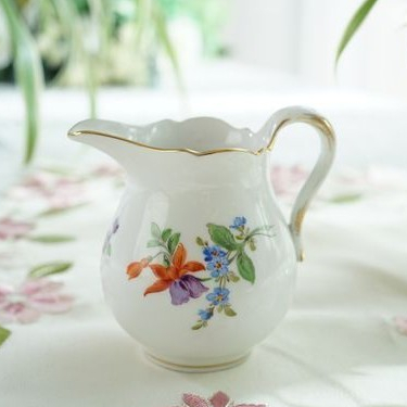 【手繪】德國麥森MEISSEN 二花品 奶壺