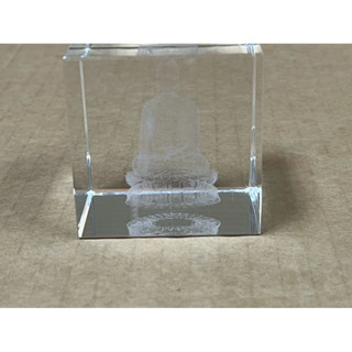 科技玻璃水晶 內雕工藝 擺件 3D立體浮雕 莊嚴 佛堂 風水 釋迦牟尼佛 南無阿彌陀佛 二手品拯救計劃