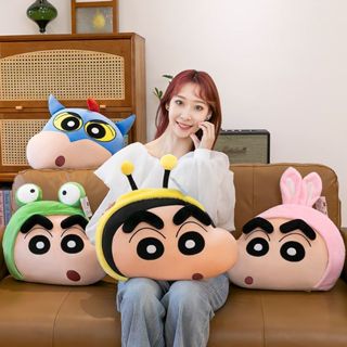 爆款正版蠟筆小新可愛解壓靠墊 毛絨玩偶 抱枕娃娃 布偶 睡覺懶人枕頭
