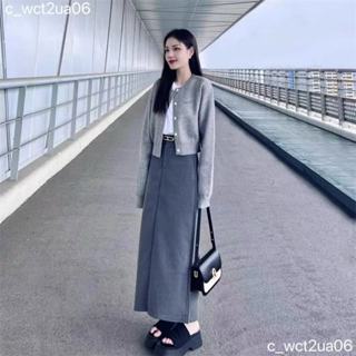 💘特惠新品毛衣開衫👚 金屬標排扣開衫外套女短款針織衫韓版修身百搭遮肉秋春季長袖上衣
