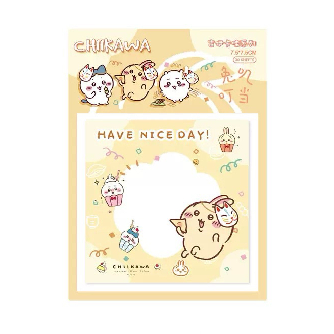 麥品文具 吉伊卡哇 chiikawa 造型便利貼 可愛造型N次貼 便利貼  自粘便條紙  留言記事N次貼 便籤紙
