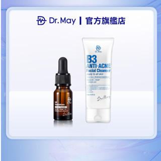 【dr. may美博士】b3水楊酸抗痘精華10ml+b3專業毛孔調理潔顏乳120g 水楊酸