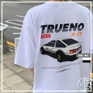【MKST.STUDIO】日系 藤原とうふ店印花短TEE AE86 男生短袖 韓系短袖 日系上衣 簡約印花 韓國男裝