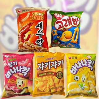 Jennie最愛 韓國 農心 香蕉餅乾 香蕉玉米脆果 香蕉味脆條 農心 蝦味條 ORION好麗友 鯨魚王脆餅 鯨魚餅乾