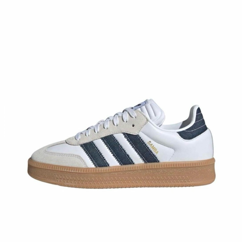 Adidas Samba XLG 男女 休閒鞋 復古 厚底 膠底  牛仔藍JQ7440