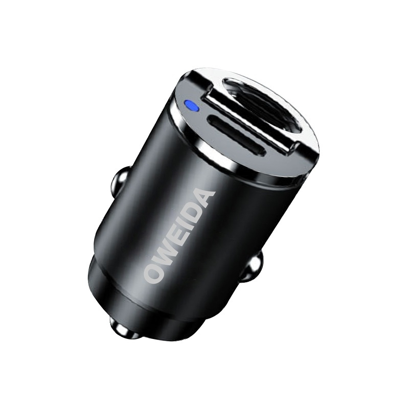 Oweida45W PD+QC3.0 雙孔車用充電器 PD+QC3.0極速快充 迷你隱形 不佔車內空間 9種智能充電保護
