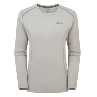 【RAB】QBL08 女款 Force LS Tee 輕量防曬抗臭長袖排汗衣 深鉛錫灰